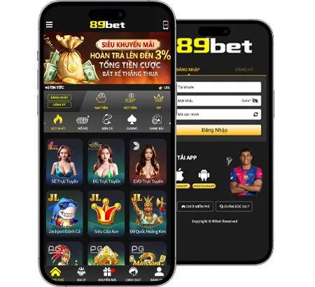Giao diện đăng nhập và nút nạp tiền 39bet13